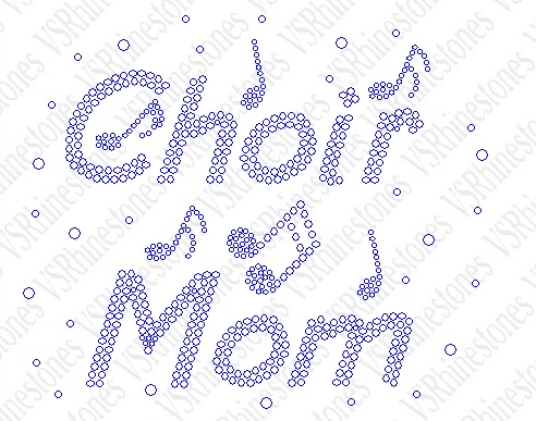 Choir Mom Rhinestone Transfer